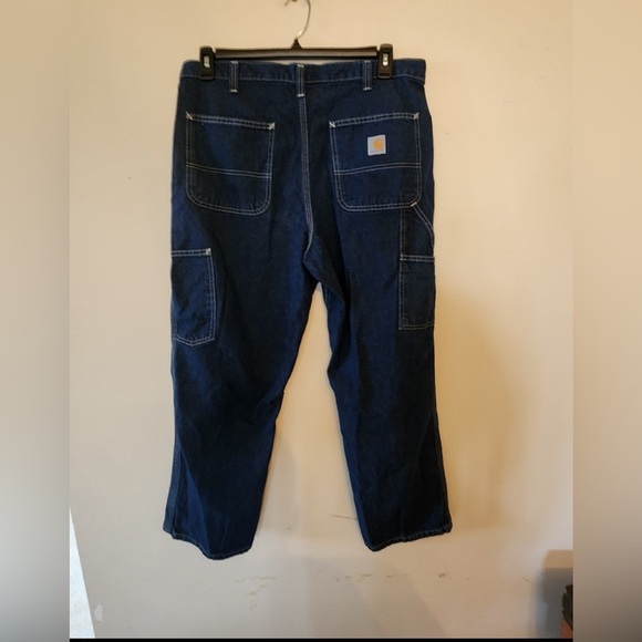 Men’s Carhartt 382-83 Carpenter Dungaree Fit Work Jeans 34x28 lot of 3 - Picture 2 of 6